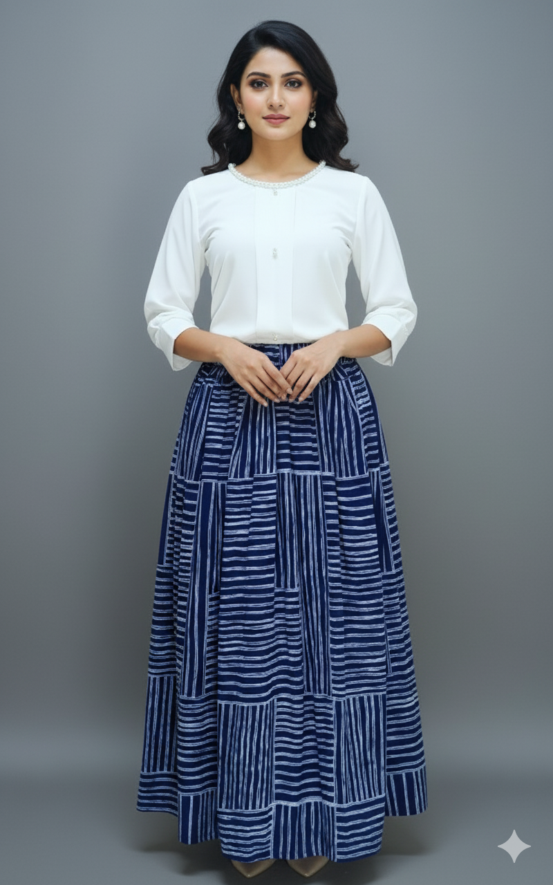 White Imported Skirt Set