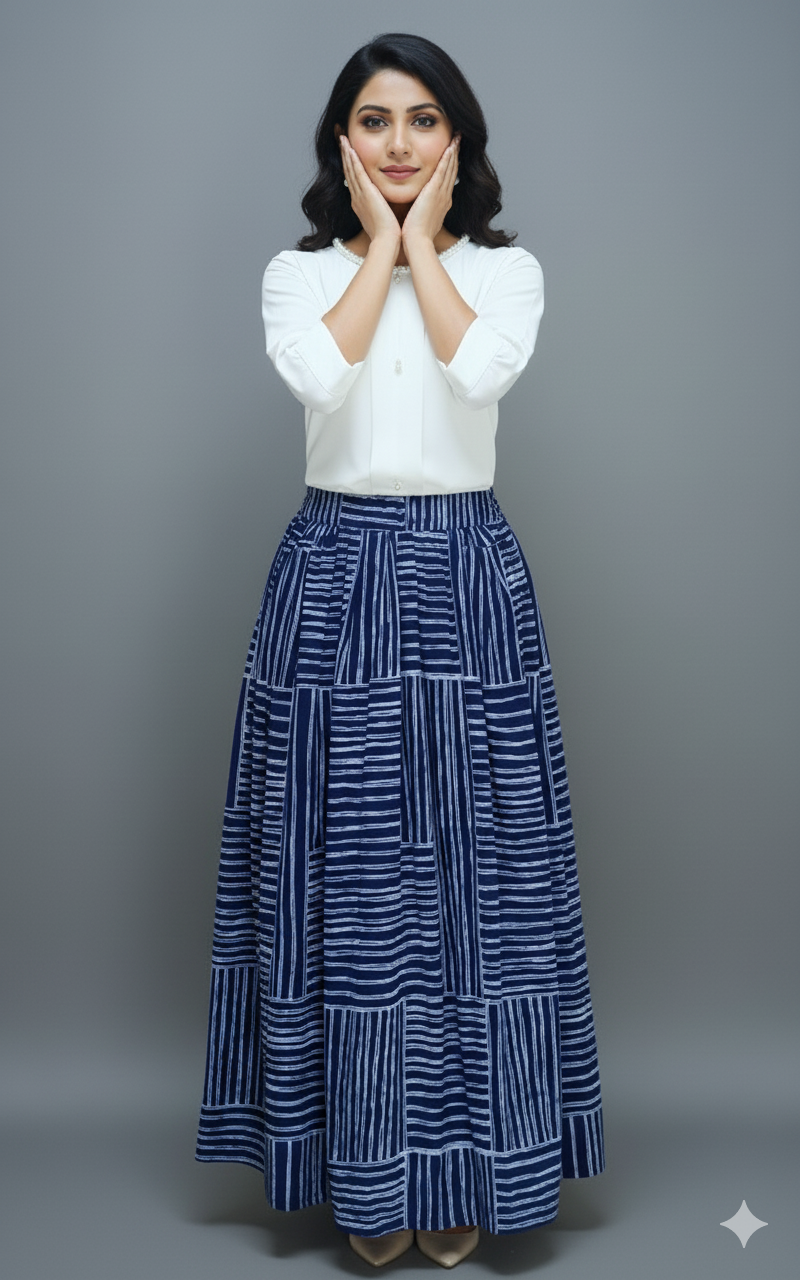 White Imported Skirt Set