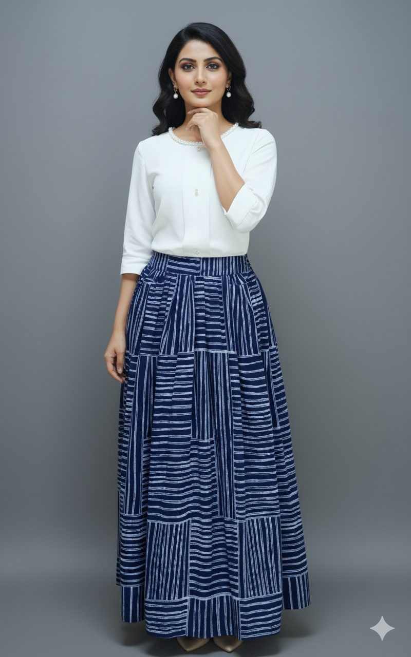 White Imported Skirt Set