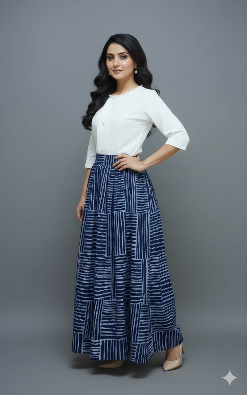 White Imported Skirt Set