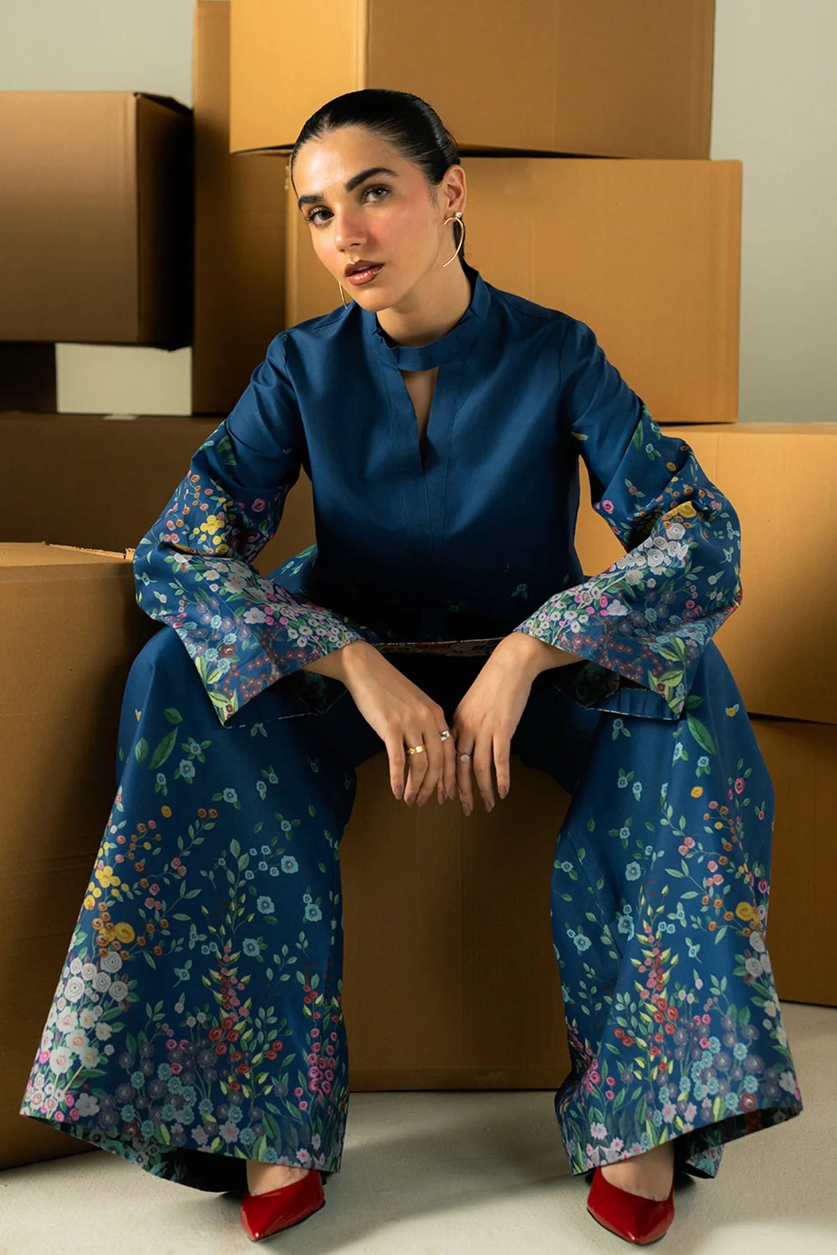 A Burst of Bloom on Deep Indigo