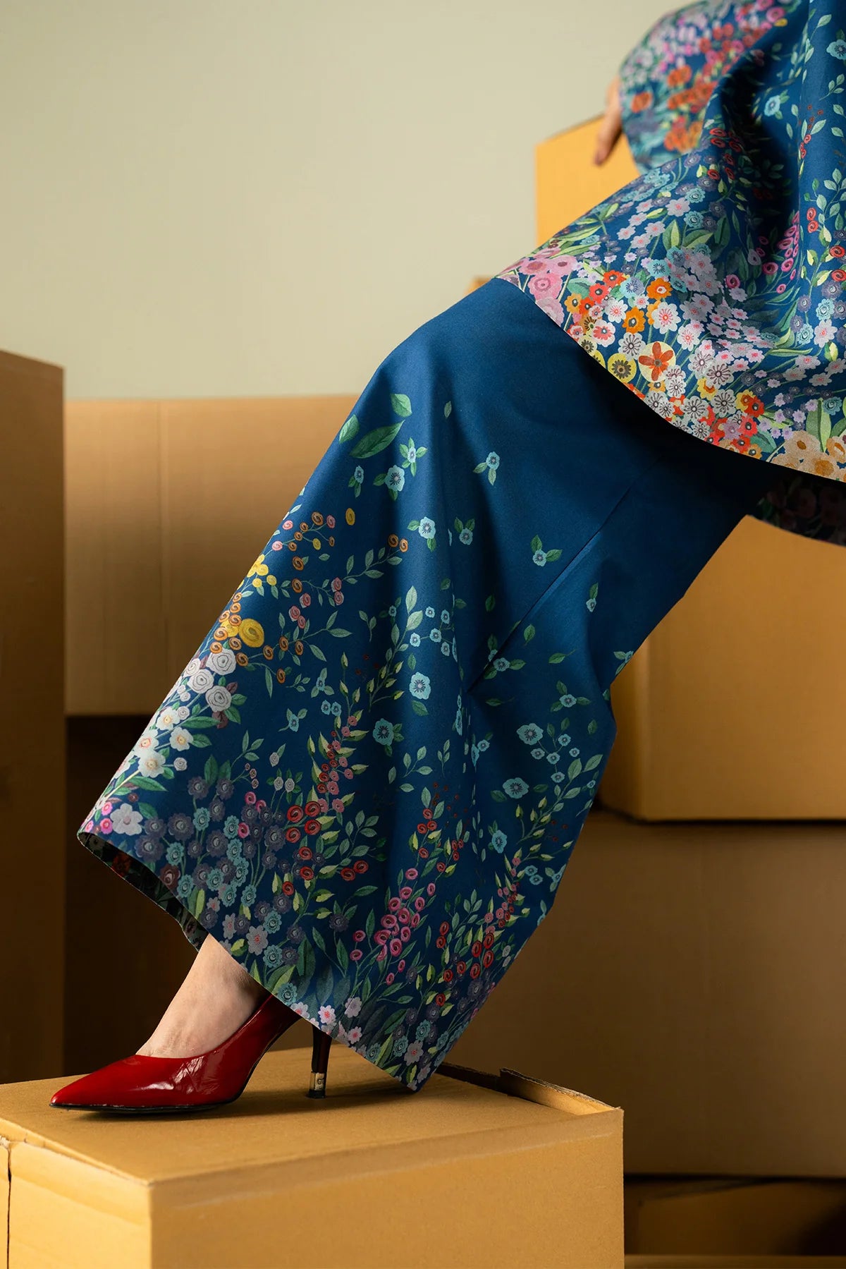 A Burst of Bloom on Deep Indigo