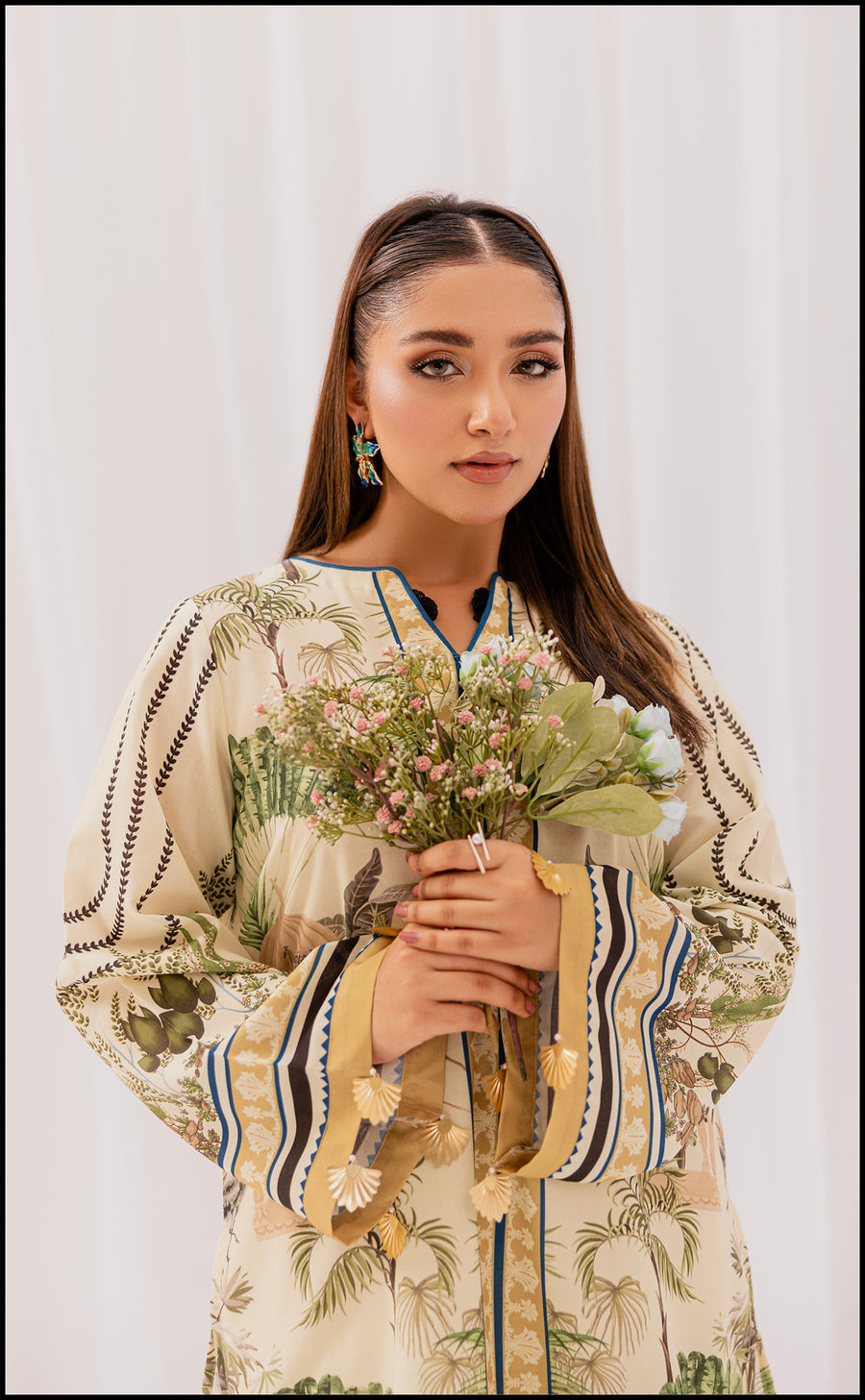 Lush Digital Print Two-Piece Suit