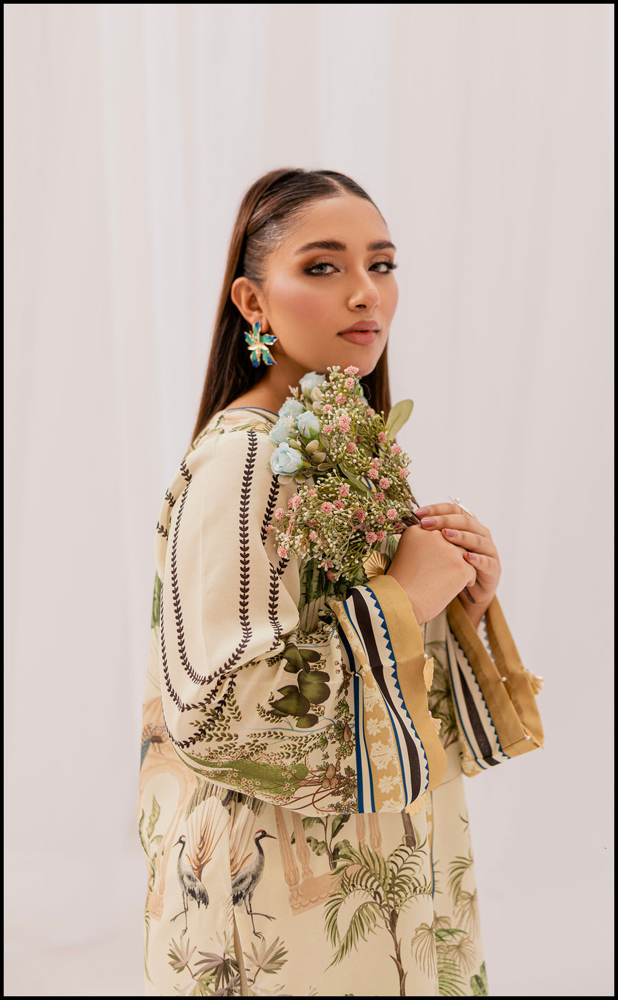 Lush Digital Print Two-Piece Suit