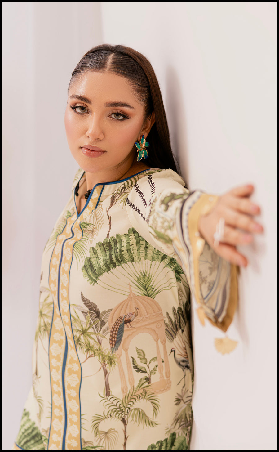 Lush Digital Print Two-Piece Suit