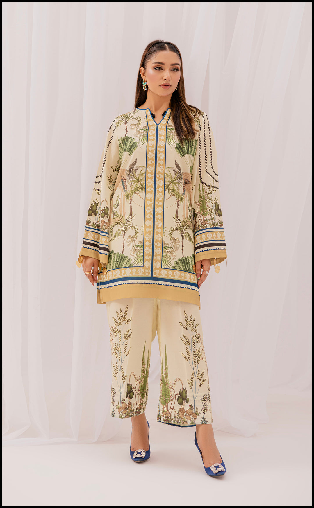 Lush Digital Print Two-Piece Suit
