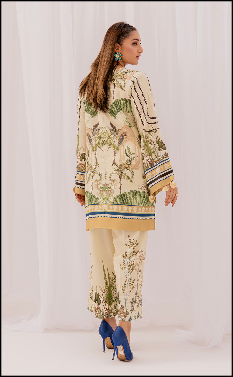 Lush Digital Print Two-Piece Suit