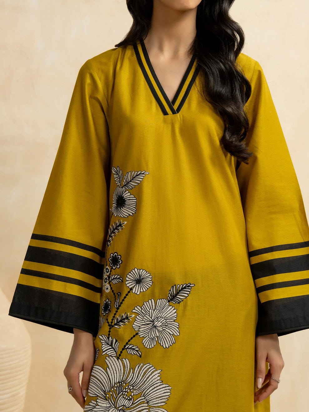 Mustard Bloom: The Graphic Floral Kurta