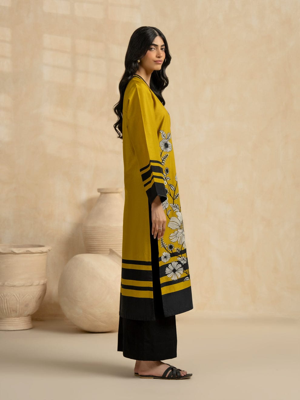 Mustard Bloom: The Graphic Floral Kurta