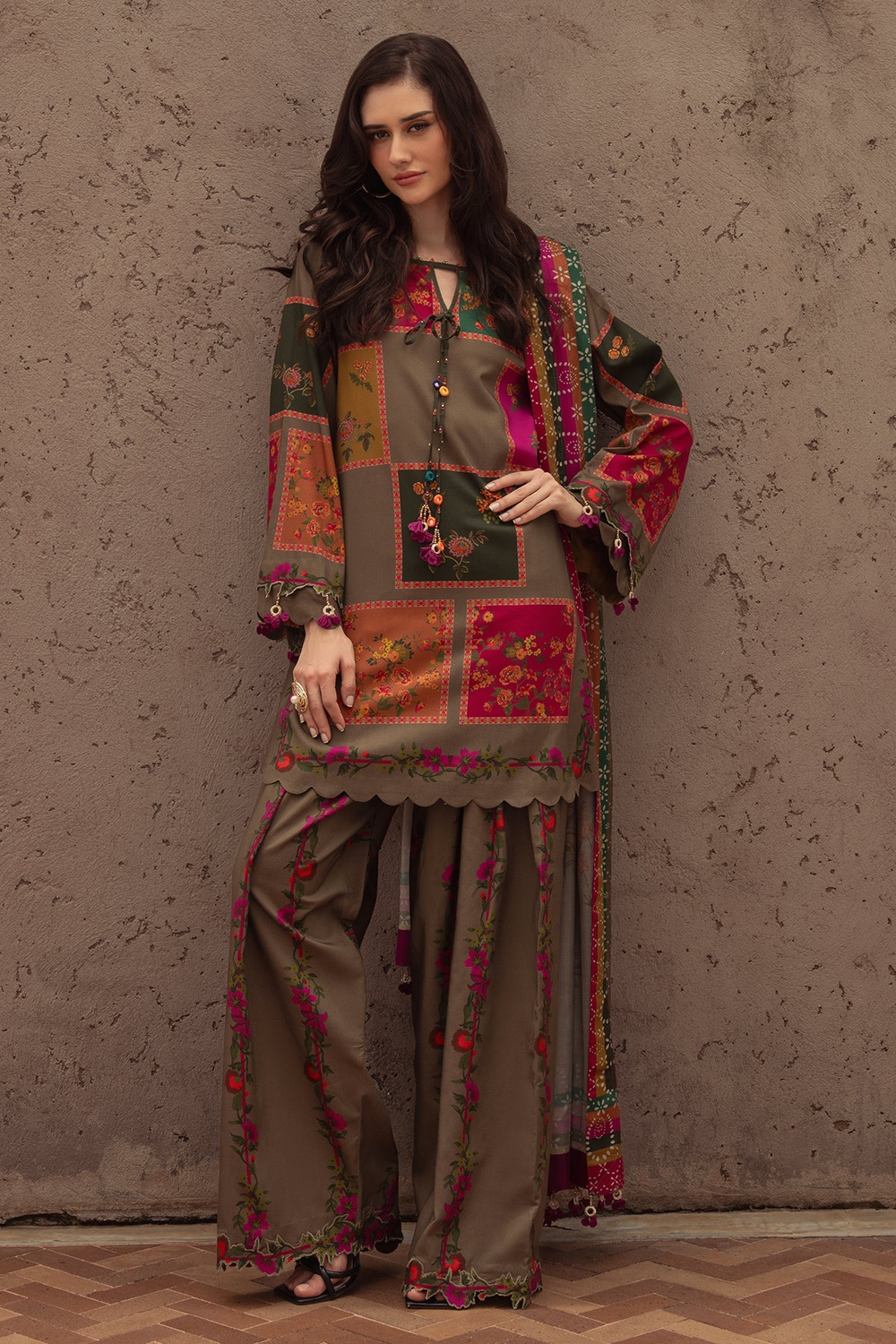 The Vintage Floral Patchwork Kurta
