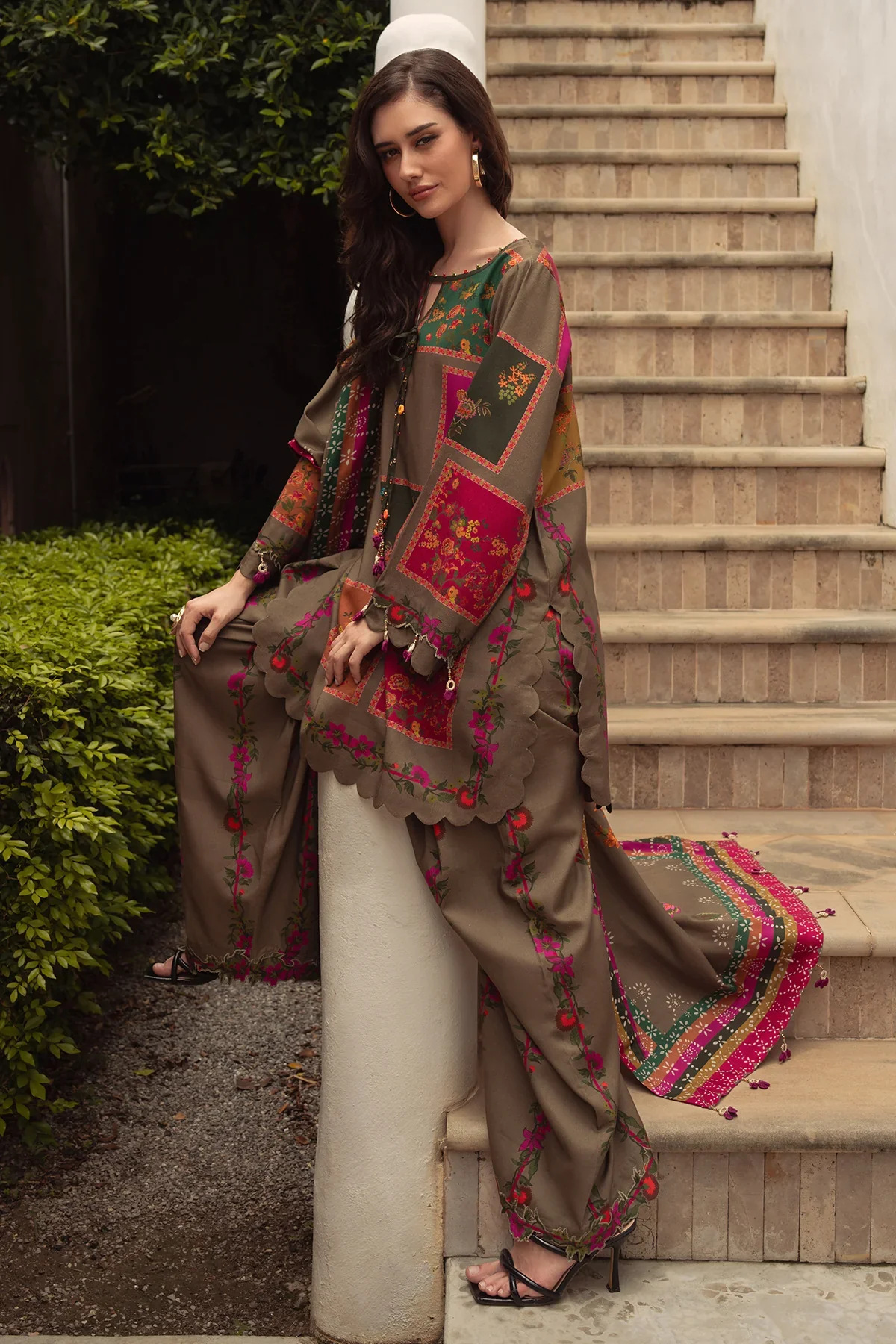 The Vintage Floral Patchwork Kurta